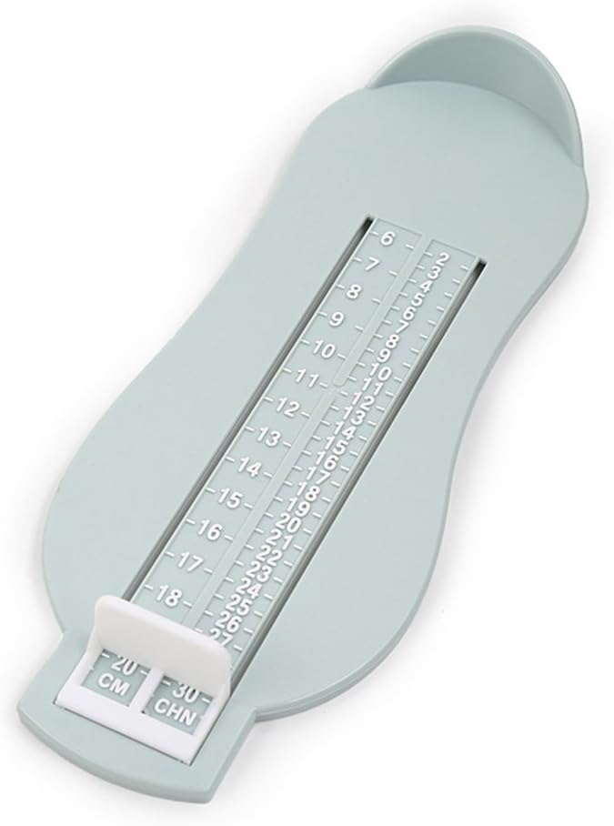 ULTNICE Kids Tools Foot Measuring Device Baby Kids Foot Length Measure Tool Shoes Size Measuring Gauge (Plain Blue) Toddler Gift - Image 1